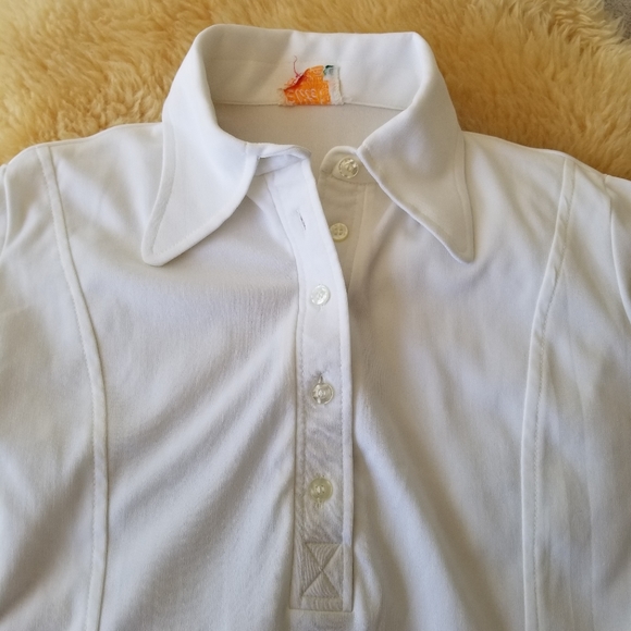 Retro White Collared Shirt - Picture 9 of 12